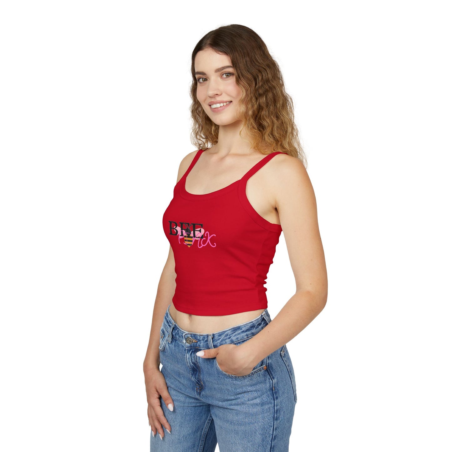 Chic Women's Spaghetti Strap Tank Top - Trendy Summer Casual Wear, Perfect for Beach Days, Parties, and Festivals