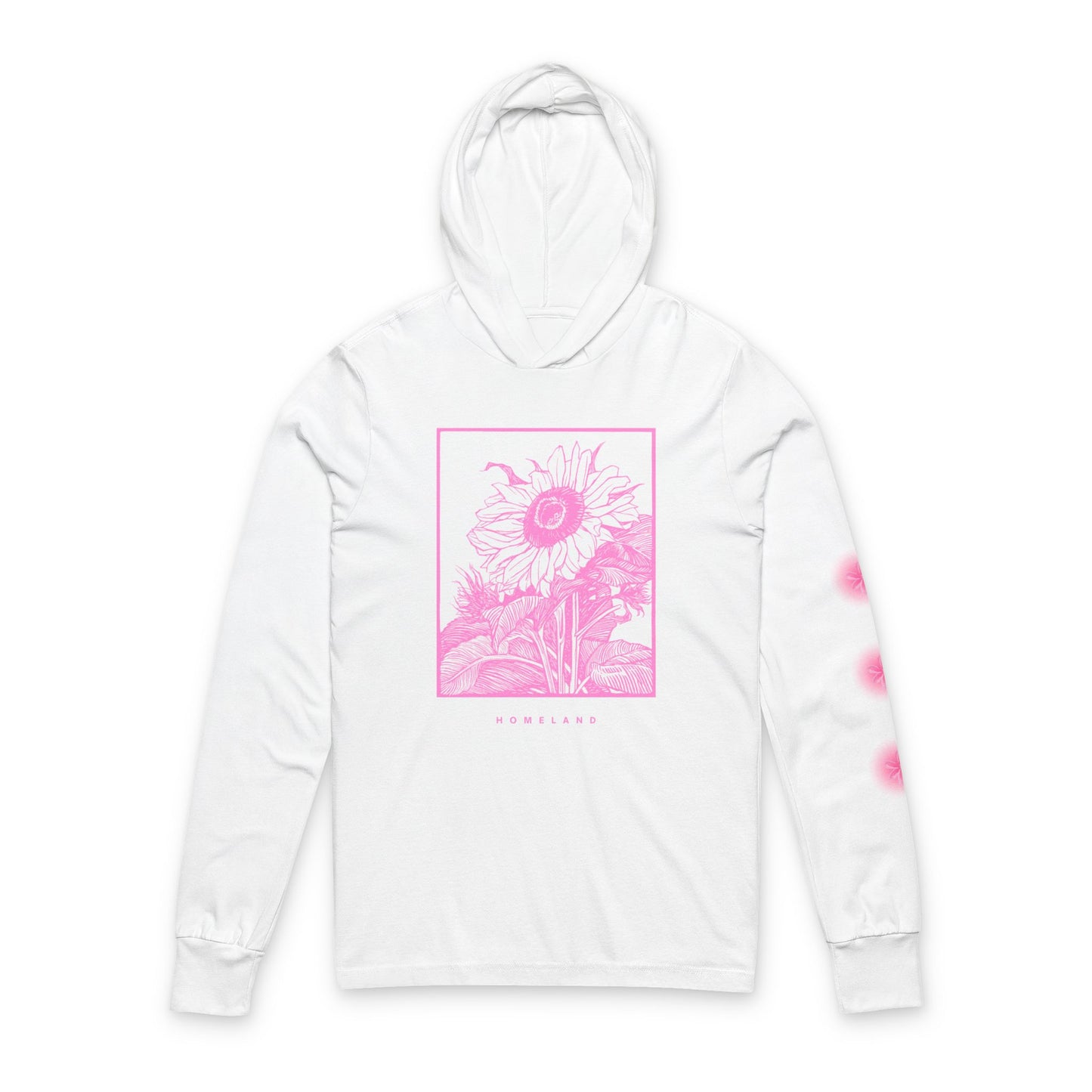 Cheerful Sunflower Hoodie, Spring Fashion, Unisex Long Sleeve Tee, Gift for Nature Lovers, Floral Apparel, Casual Wear