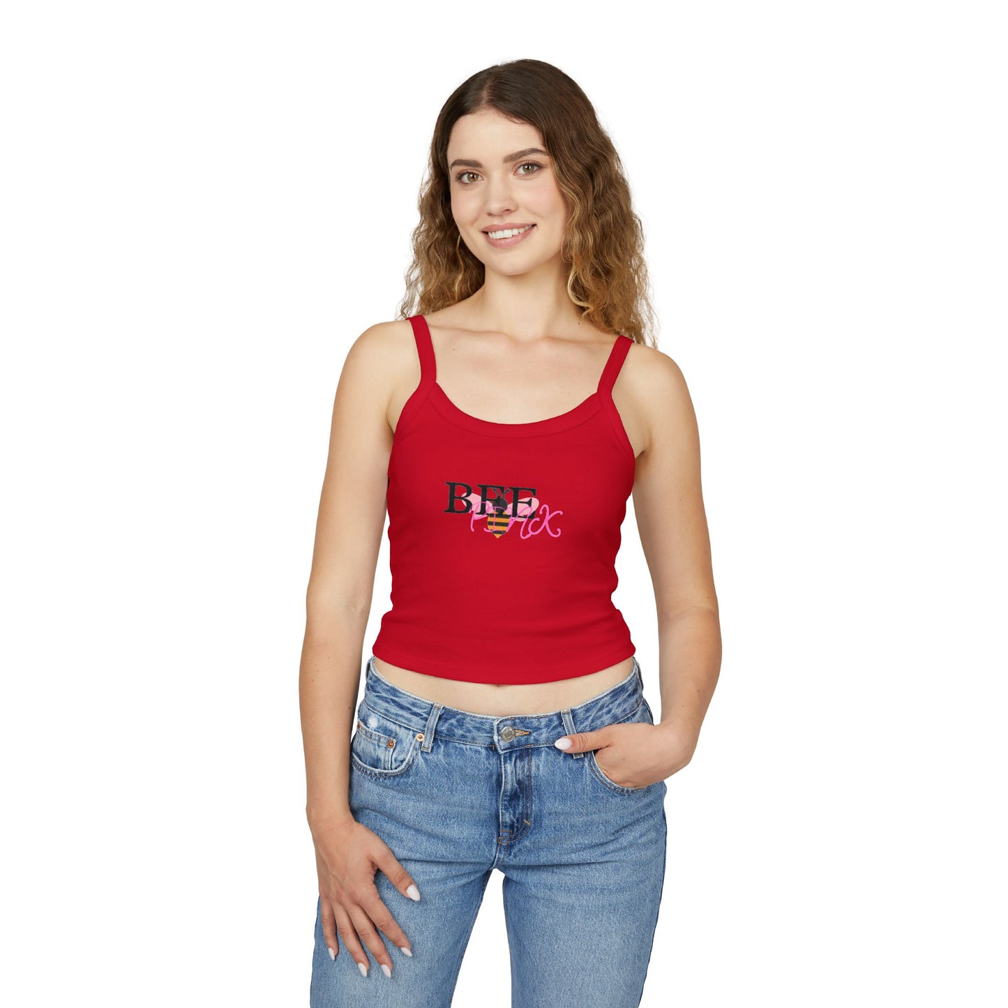 Chic Women's Spaghetti Strap Tank Top - Trendy Summer Casual Wear, Perfect for Beach Days, Parties, and Festivals