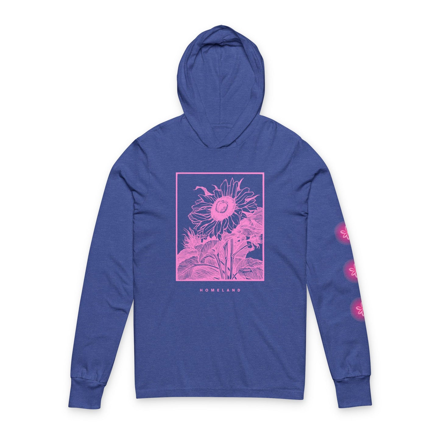 Cheerful Sunflower Hoodie, Spring Fashion, Unisex Long Sleeve Tee, Gift for Nature Lovers, Floral Apparel, Casual Wear