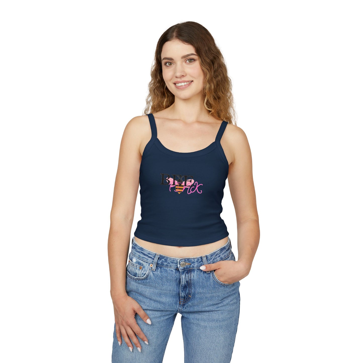 Chic Women's Spaghetti Strap Tank Top - Trendy Summer Casual Wear, Perfect for Beach Days, Parties, and Festivals