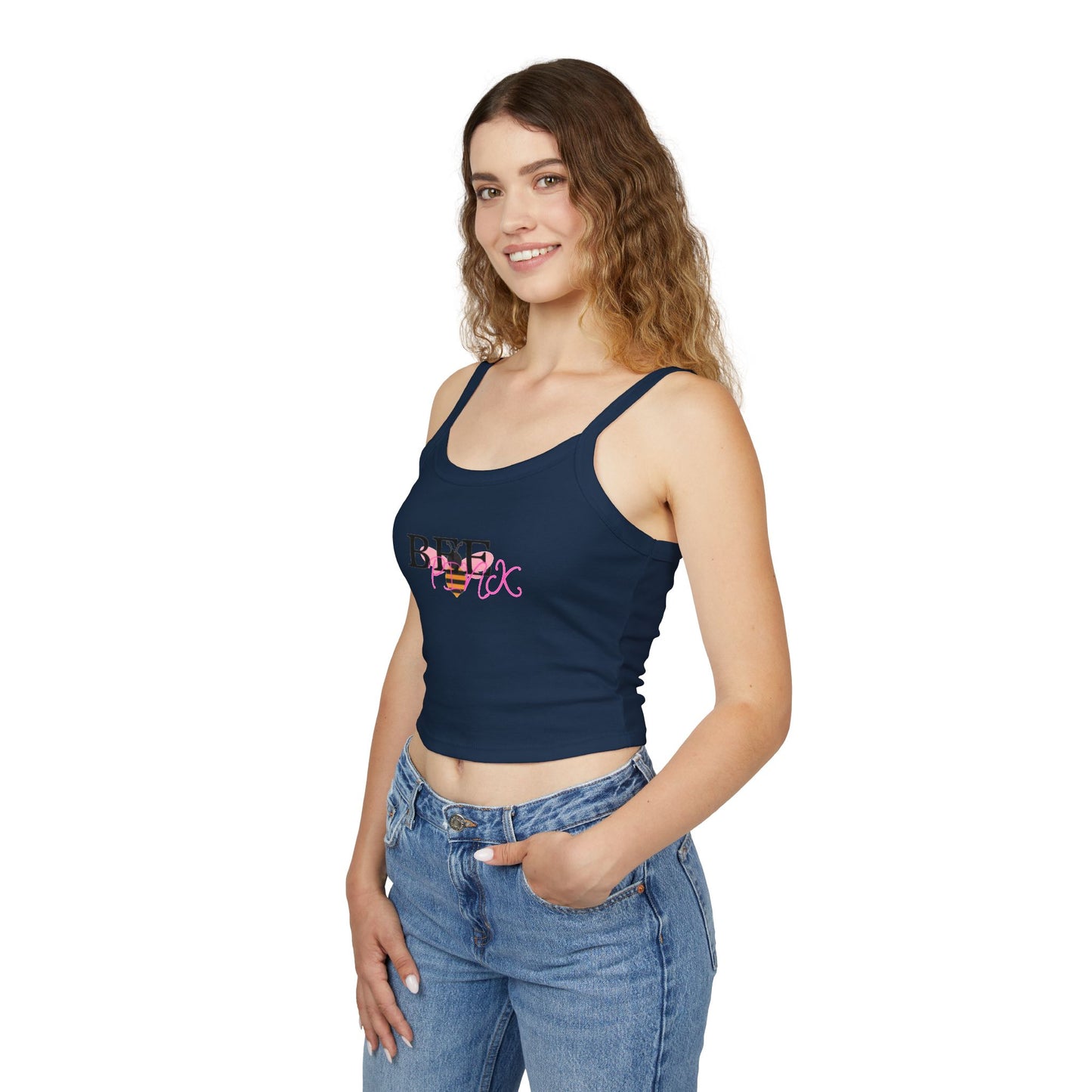 Chic Women's Spaghetti Strap Tank Top - Trendy Summer Casual Wear, Perfect for Beach Days, Parties, and Festivals